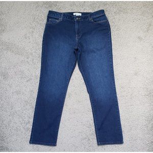 Coldwater Creek Natural Fit Women's Size 10P Mid-Rise Straight Blue Jeans